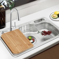 白鳥(niǎo)水槽CPDS850+抽拉龍頭YJ6800