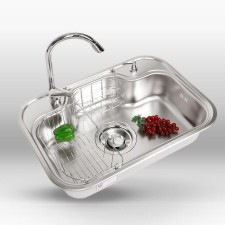 白鳥(niǎo)水槽DS740+龍頭9003