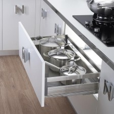 諾米-板式不銹鋼三邊鍋架拉籃