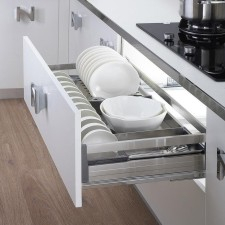 諾米-板式不銹鋼三邊碗盤(pán)拉籃